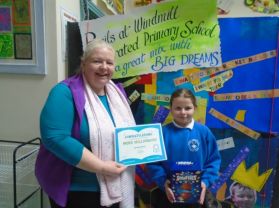 P5 Student gets her One Million Accelerated Reader Award
