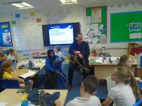 P6 Had a Lovely Afternoon Singing with Mr Malachi Cush