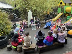 A fun filled day at Nursery for Halloween. 